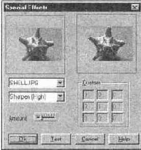 Диалоговое окно фильтра Special Effects