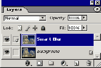 �������� �������� ���� Background (���) � ��������� ������ ���� ��� Smart Blur (����� ��������)