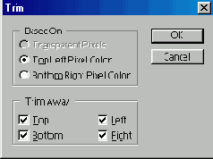 ������� ����������� � ������� ������� Trim