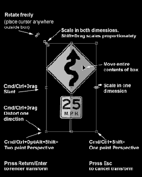 ������� Layer<> Free Transform (���� <> ������������ ��������������)