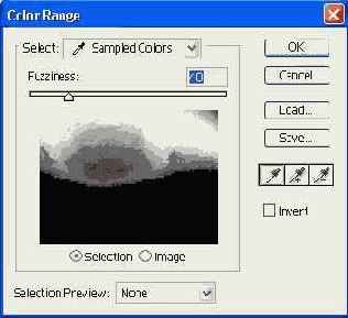 ���� ��������� ������� Color Range ...