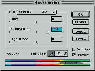 ������� Hue/Saturation