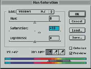 ������� Hue/Saturation