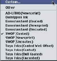 �������������� � ���������� ���� Custom CMYK