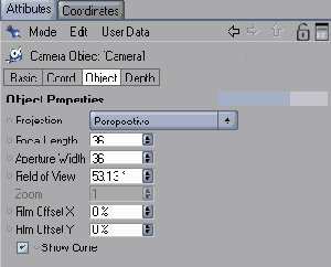 Группа параметров Object