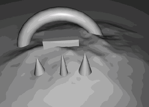 Источник создает мягкую тень