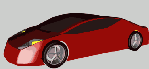 Модель автомобиля текстурированая полностью