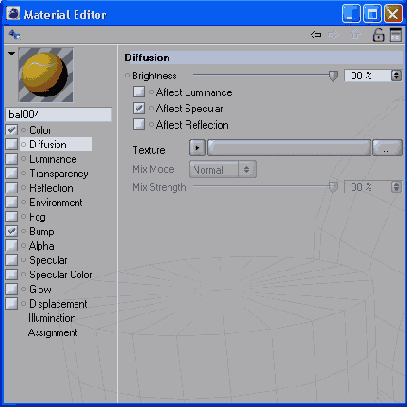 Настройка диффузии