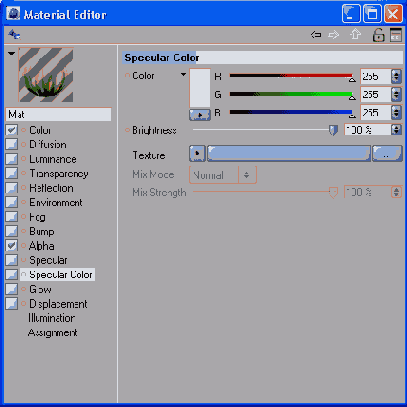 Определение цвета глянца