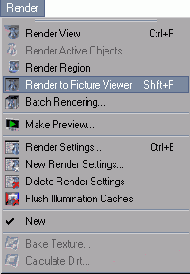 Открытие окна визуализации