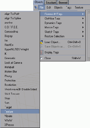 Создание тега текстуры