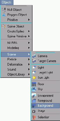 Создание заднего фона