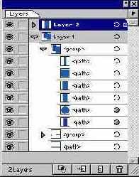 Палитра Layers