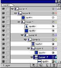 Палитра Layers
