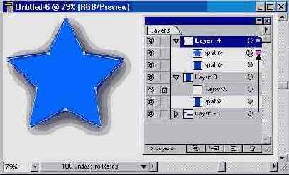 Перемещение объектов с одного слоя на другой