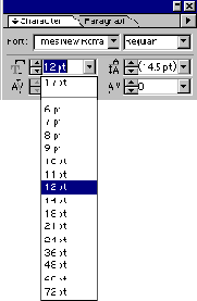 Установка кегля шрифта