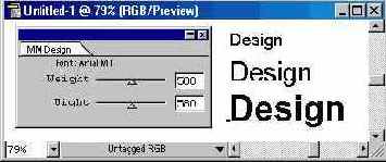 Шрифт формата Adobe Multiple Master