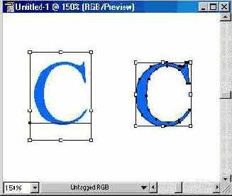 Конвертирование шрифта в кривые
