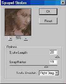 Фильтр Sprayed Strokes