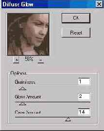 Фильтр Diffuse Glow