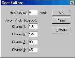 Фильтр Color Halftone