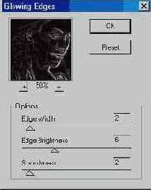 Фильтр Glowing Edges