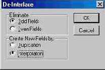 Фильтр De-Interlace