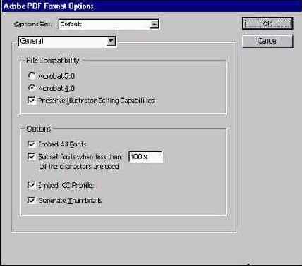 Сохранение документа в формате PDF