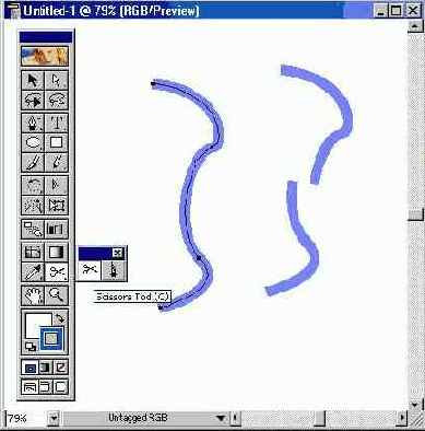 Инструмент Scissors