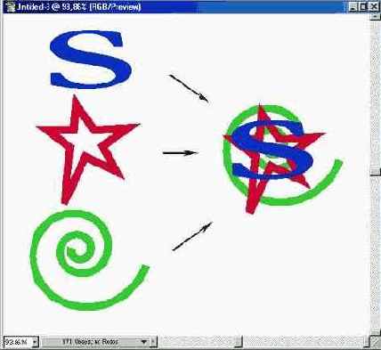 Расположение объектов в вертикальной