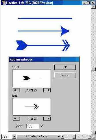 Фильтр Add Arrowheads