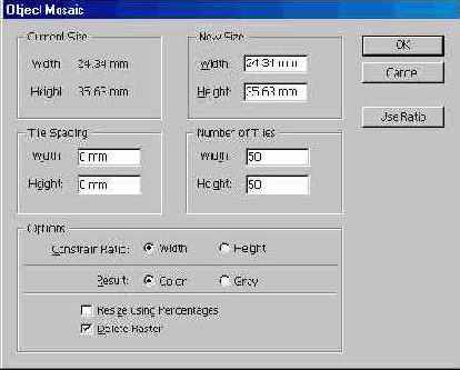 Фильтр Object Mosaic