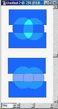 Изолирование области наложения