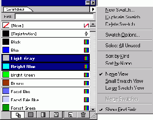 Палитра Swatches