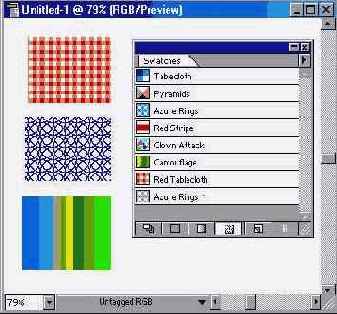 Редактирование элементов декоративной заливки
