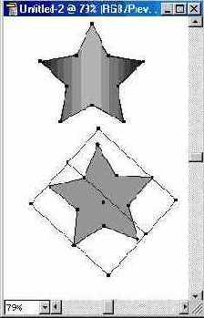 Преобразование объектов с градиентными и декоративными заливками