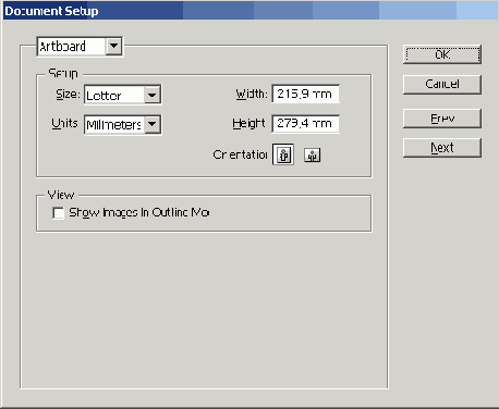 ���� Document Setup