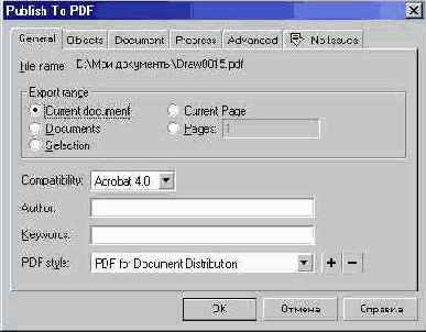 ���������� ���� ������� �������� � ������ PDF