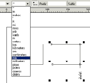 Панель свойств замеров