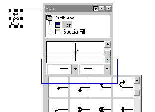 Начало и окончание линии