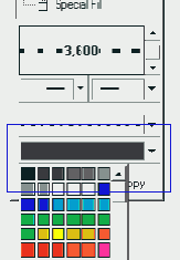 Тип линии, толщина и цвет