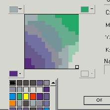 Получение цвета микшированием