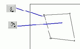 Две части закраски площади
