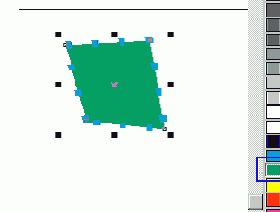 Две части закраски площади