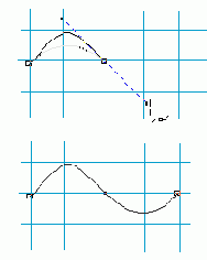 Настоящая кривая Безье