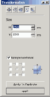 �������� ���������� �������� ������� � ���������������� ���� Transformation