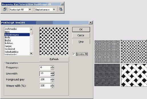 ������� ������ PostScript � �������� ���������� ���