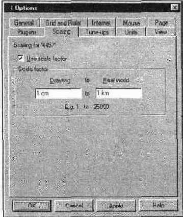 ���������� ���� Options ������� Scaling