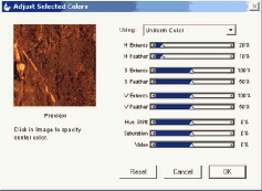 ���� Adjust Selected Colors
