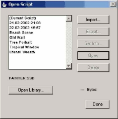 ���� ������� Open Scripts